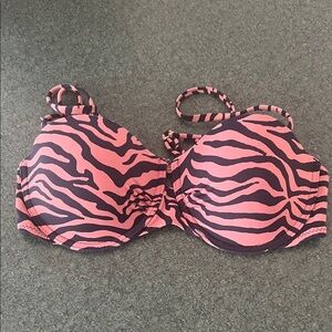Beach Joy Zebra Print Bikini Top